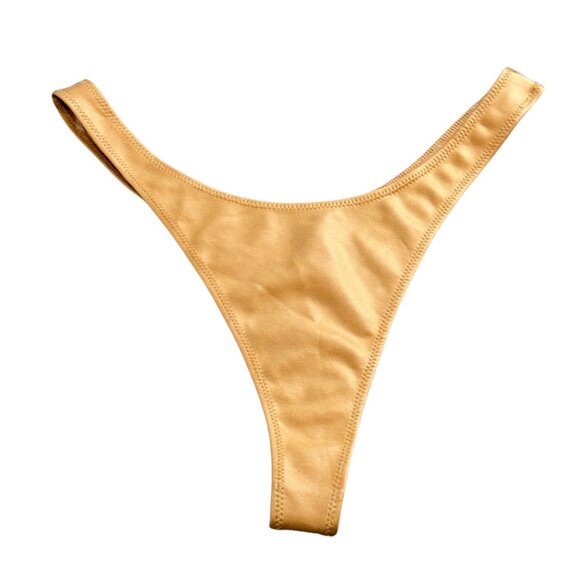 SKIMS Other - Skims Ochre Beige Dipped Thong Wet Jersey Size Small NWT PN-DTH-0566 Women's